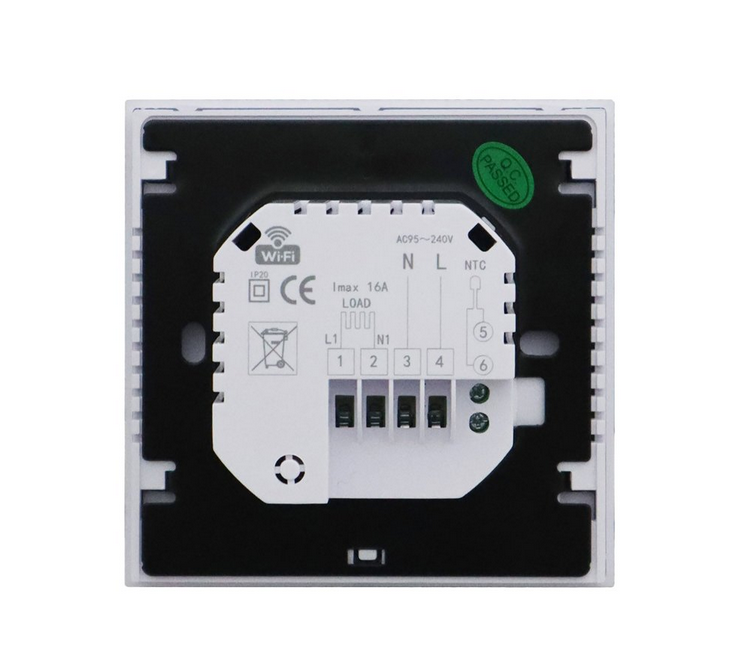 Nástený SMART WiFi termostat PT740W - Spínací prvok: RELE 16A
