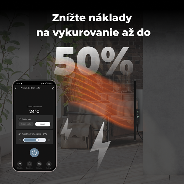 Infrapanel AENO AGH3S/AGH4S/AGH5S Premium 700W WIFI - Farba: Šedá