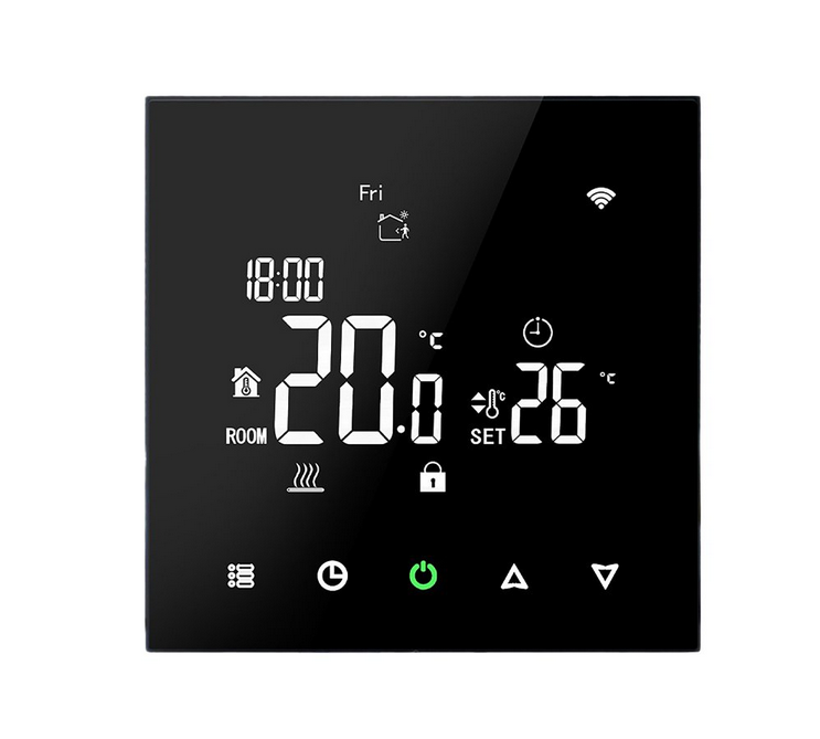 Nástený SMART WiFi termostat PT740B - Spínací prvok: beznapäťový výstup (max. 10A)