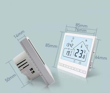 Nástenné termostaty - Maximálne zaťaženie - 16A/250V(WE), 3A/250V(WW)