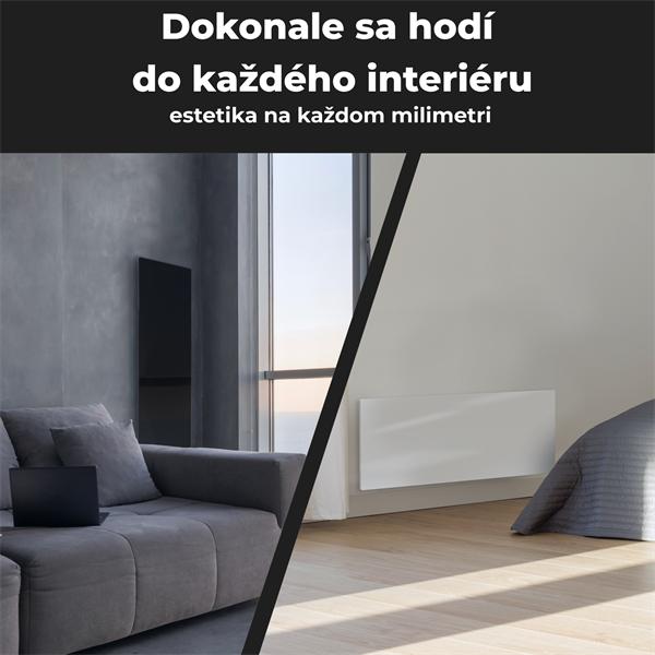 Infrapanel AENO AGH1S/AGH2S Premium Eco Smart Ohrievač 700W WIFI - Farba: Biela