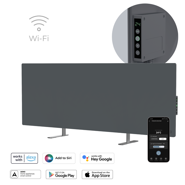 Infrapanel AENO AGH3S/AGH4S/AGH5S Premium 700W WIFI - Farba: Šedá