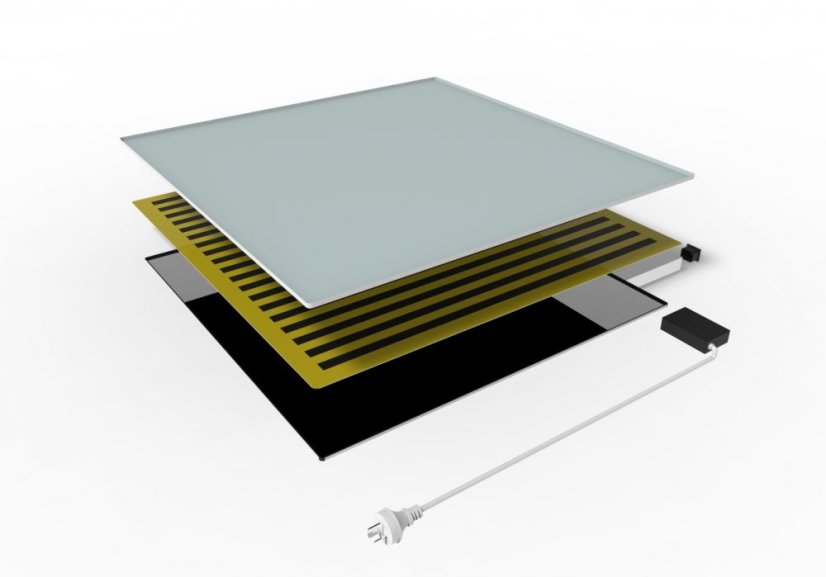 Infrapanel MIRROR 320W  (60x60cm) + WIFI termostat