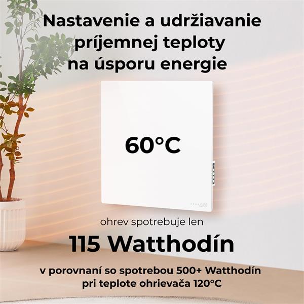 AENO AGH11S/AGH12S Premium QUADRO Smart Ohrievač 500W - WIFI