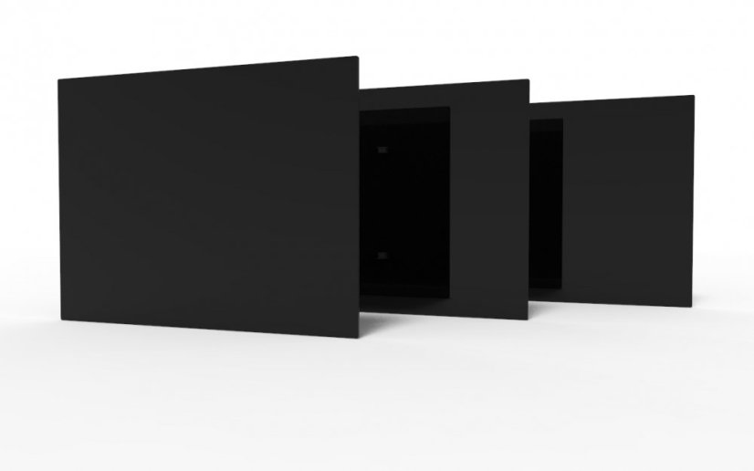 Infrapanel BLACK GLASS 450W  (80x60cm) + WIFI termostat