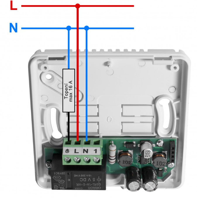 Priestorový WiFi termostat PT14-P WiFi