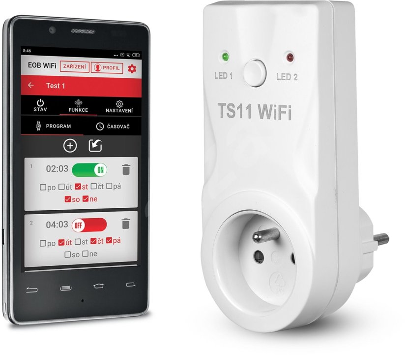 WiFi spínaná zásuvka TS11