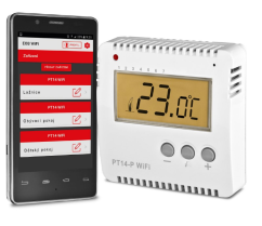 Priestorový WiFi termostat PT14-P WiFi
