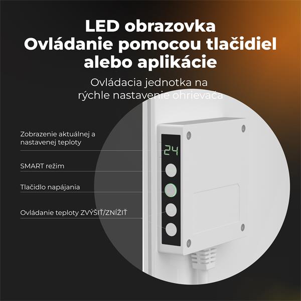 AENO AGH11S/AGH12S Premium QUADRO Smart Ohrievač 500W - WIFI