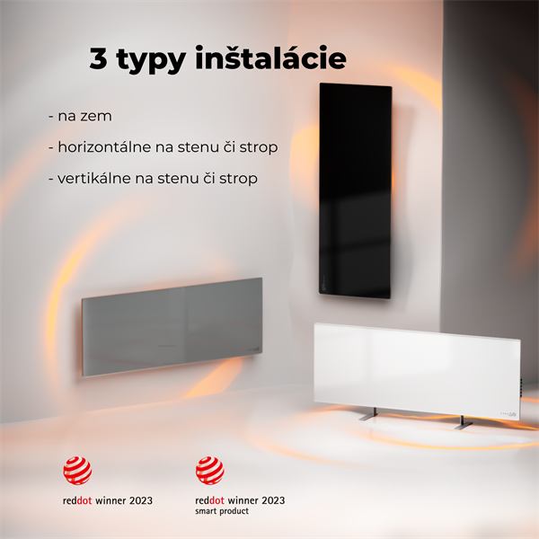 Infrapanel AENO AGH3S/AGH4S/AGH5S Premium 700W WIFI - Farba: Šedá
