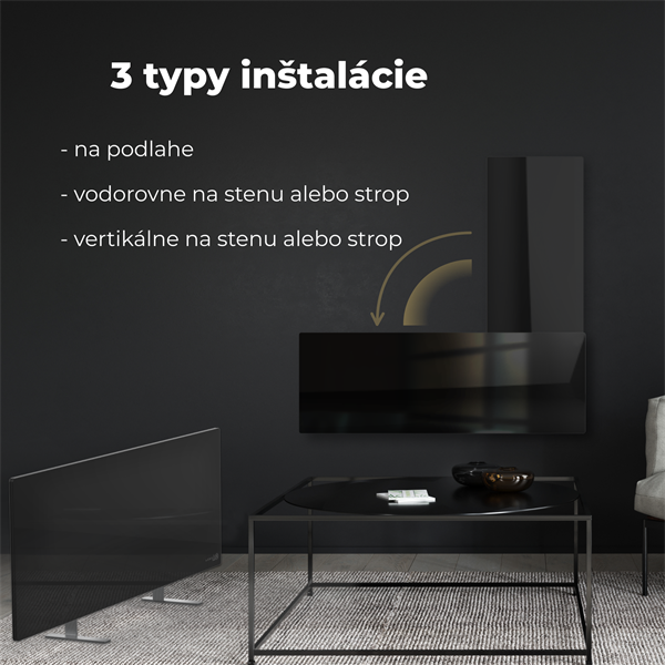 Infrapanel AENO AGH1S/AGH2S Premium Eco Smart Ohrievač 700W WIFI - Farba: Biela