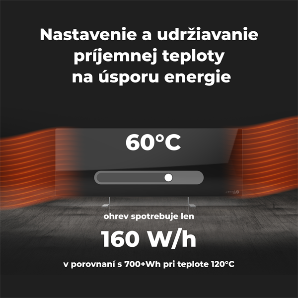 Infrapanel AENO AGH1S/AGH2S Premium Eco Smart Ohrievač 700W WIFI - Farba: Biela