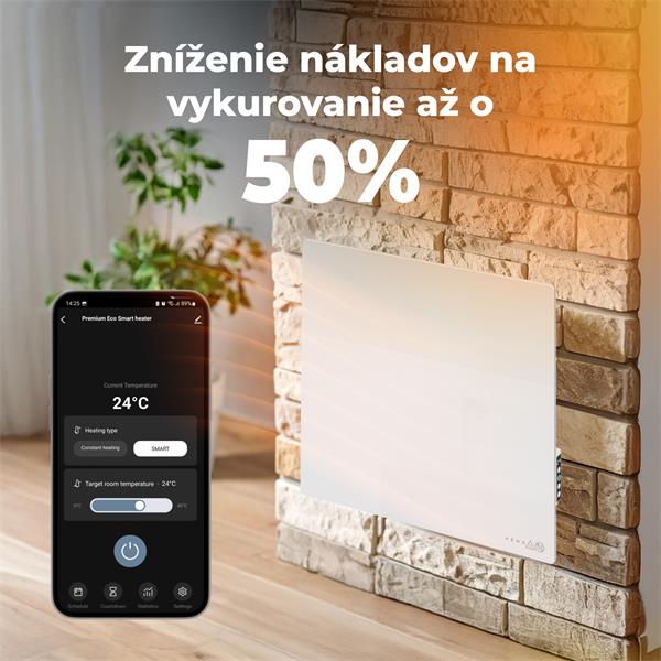 AENO AGH11S/AGH12S Premium QUADRO Smart Ohrievač 500W - WIFI